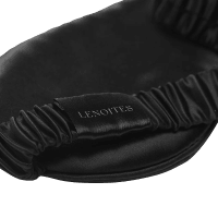 Lenoites Mulberry Sleep Mask with Pouch Black