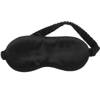 Lenoites Mulberry Sleep Mask with Pouch Black