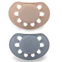 Esska CLASSIC Silikon 4-36 månader 2-pack Grå/Beige