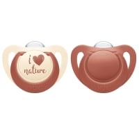 NUK for Nature Napp Silikon Red 2-pack 18-36 mån
