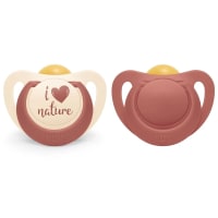NUK for Nature Napp Latex Red 2-pack 6-18 mån