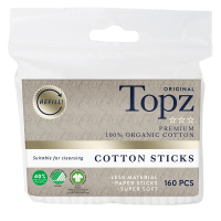 Topz Premium Original Organic Cotton Sticks Refill 160 st