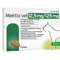 Mektix vet Filmdragerad tablett 12,5mg/125mg Blister, 2tabletter