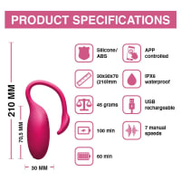 Magic Motion App Controlled Wearable Vibrator - Flamingo