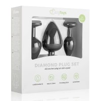 EasyToys Diamond Butt Plug Set 3 st