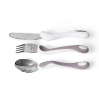 Bambino Eat Like a Pro! Fork, Knife & Spoon Liliac