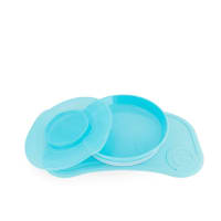 Twistshake Click-Mat Mini + Plate Blue