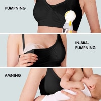 Medela 3-i-1 Amnings- och Pumpnings-BH Svart XXL