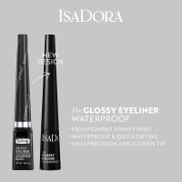 IsaDora Glossy Eyeliner Waterproof 2,5 ml 40 Chrome Black