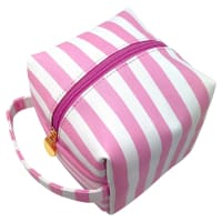 IN SUNNY MOOD Sunny Square Cosmetic Stripe Pink