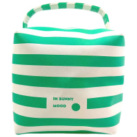 IN SUNNY MOOD Sunny Square Cosmetic Stripe Green