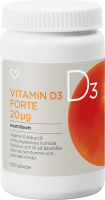 Hjärtats Vitamin D Forte 20µg Tablett 100 st