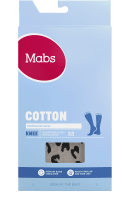 Mabs Cotton Knee Grey Leopard M