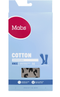Mabs Cotton Knee Grey Leopard L