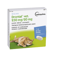 Drontal vet. filmdragerad tablett 230 mg/20 mg 2 st