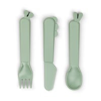 Done by Deer Kiddish Cutlery Set Deer Friends Green