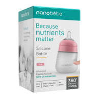 Nanobébé Flexy silikonflaska Anti-kolik 270 ml  Rosa