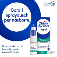 Otrivin Menthol Nässpray utan konserveringsmedel, 1mg/ml