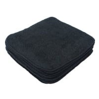 MuslinZ Bamboo Cotton Terry Wipes black 12-pack