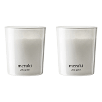 Meraki Doftljus White Garden 2x60g