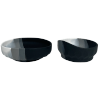 Najell Barntallrik & Skål Silikon Moonstone Black