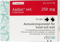 Axilur vet. tablett för hund och katt 250 mg 10 st