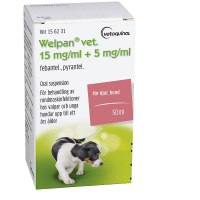 Welpan vet. oral suspension 15 mg/ml + 5 mg/ml 50 ml