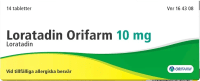 Loratadin Orifarm tablett 10 mg 14 st