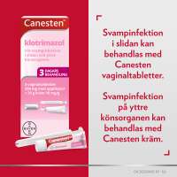 Canesten vaginaltablett och kräm 200 mg+1% 3 st