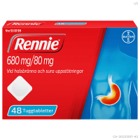 Rennie tuggtablett 680 mg/80 mg 48 st