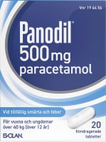 Panodil 500 mg filmdragerad tablett  20 st