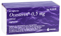 Ovesterin vagitorium 0,5 mg 30 st