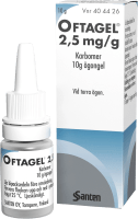 Oftagel ögongel 2,5 mg/g 10 g