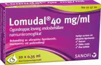 Lomudal ögondroppar endosbehållare 40 mg/ml 20x0,35 ml