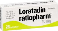 Loratadin ratiopharm tablett 10 mg 28 st