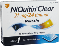 NiQuitin Clear depotplåster 21 mg/24 timmar 14 st