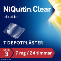 NiQuitin Clear depotplåster 7 mg/24 timmar 7 st
