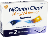 NiQuitin Clear depotplåster 14 mg/24 timmar 7 st