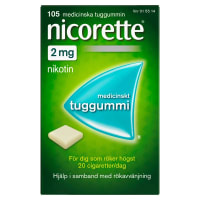 Nicorette medicinskt tuggummi 2 mg 105 st