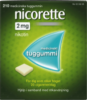 Nicorette medicinskt tuggummi 2 mg 210 st