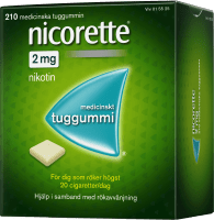 Nicorette medicinskt tuggummi 2 mg 210 st