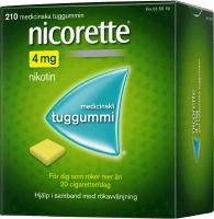 Nicorette medicinskt tuggummi 4 mg 210 st