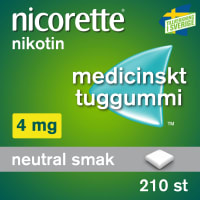 Nicorette medicinskt tuggummi 4 mg 210 st