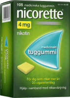 Nicorette medicinskt tuggummi 4 mg 105 st