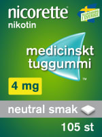 Nicorette medicinskt tuggummi 4 mg 105 st