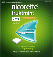 Nicorette Fruktmint medicinskt tuggummi 2 mg 210 st