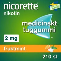 Nicorette Fruktmint medicinskt tuggummi 2 mg 210 st