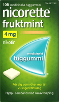 Nicorette Fruktmint medicinskt tuggummi 4 mg 105 st