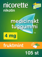 Nicorette Fruktmint medicinskt tuggummi 4 mg 105 st