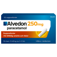 Alvedon suppositorium 250 mg 10 st